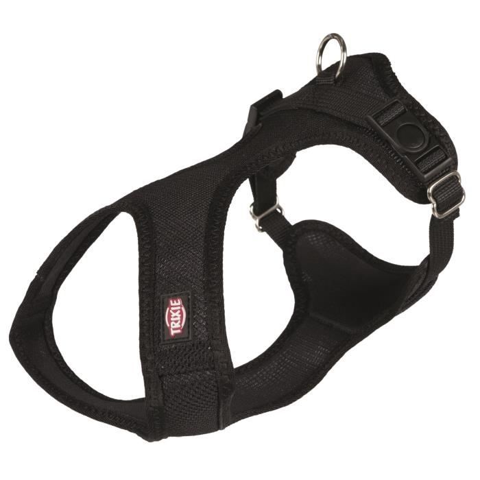 TRIXIE Harnais soft S-M : 35 à 60cm - Noir - Pour chien