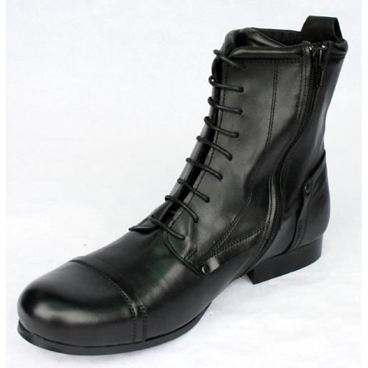 Neuves Cuir Homme Noir 44 T Chaussures Bottes EBYwdxZZ