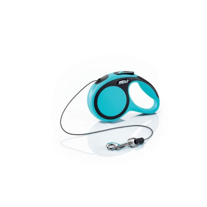 TRIXIE Laisse corde Flexi New - XS : 3m - Bleu - Pour chien