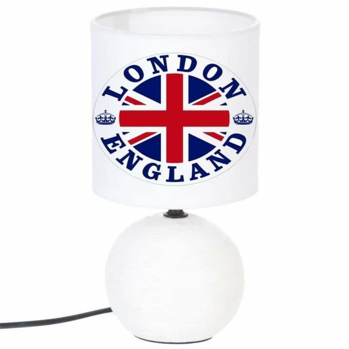 Ceramique De Pied Blanc Chevet London Lampe nOk80wZNPX