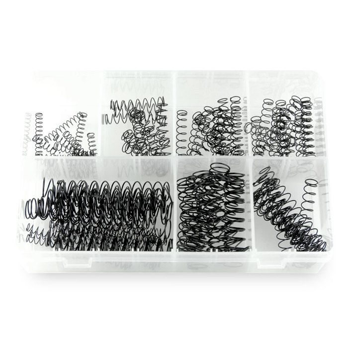 Assortiment De 450 Ressorts De Compression Inox – 15 Tailles Différentes – Diamètres 4, 5, 6 Mm – Pour Bricolage, Réparation