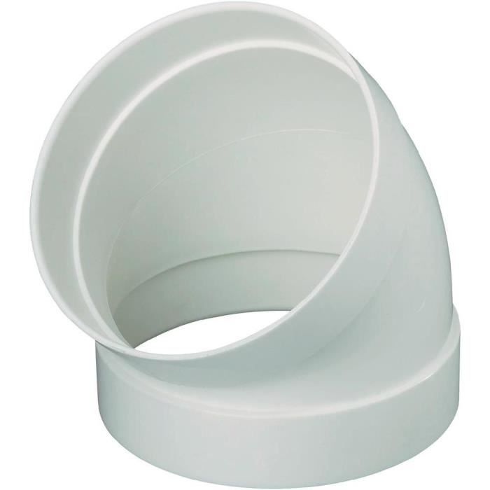 Coude KG En PVC DN 200 45° - Pour Tuyaux D'assainissement, Eaux Usées - Orange, Rigide, Norme DIN - 8