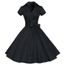 Femme Partienoir Retro Au Pinup Robe De Foyer Swing Vintage 60s Casual Femmes Boule 50s TF1cl3KJ5u