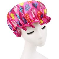 BONNET DE DOUCHE Elisona® Satin Impression Étanches Doubles Couche BONNET DE DOUCHE Elisona® Satin Impression Étanches Doubles Couche