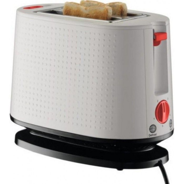 BODUM 10709-913EURO-3 Bistro Grille-pain électrique double fente - 940 W - Blanc crème