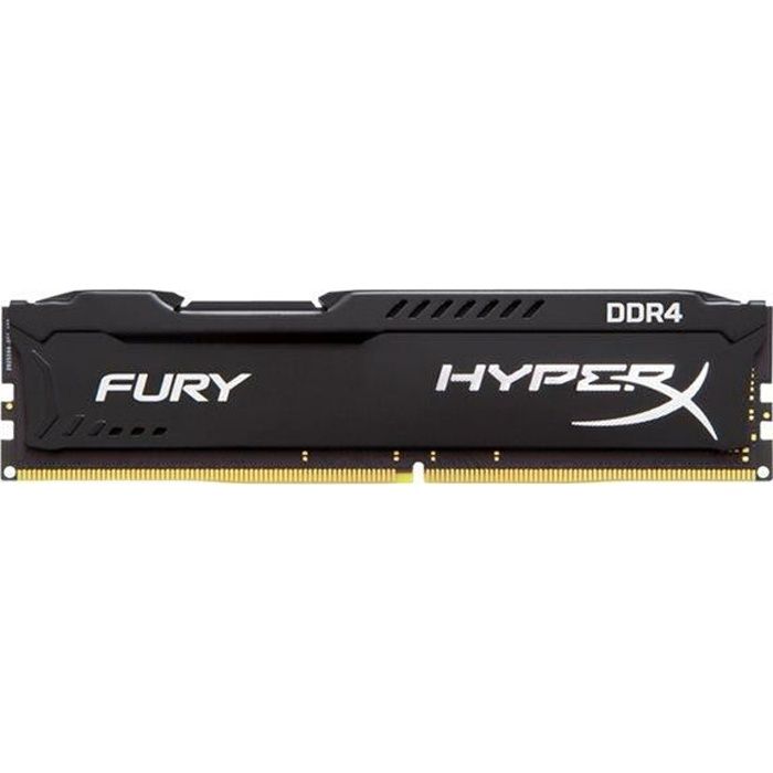 HYPERX Mémoire PC FURY Black- 8Go - DDR4 - 2666MHz - CL16 - DIMM