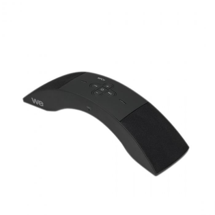 WE Enceinte Soundbox S2 - Bluetooth NFC - Noir - Forme de combiné avec micro