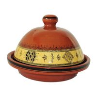 TAJINE Tajine traditionnel oulja jaune cloche 30cm TAJINE Tajine traditionnel oulja jaune cloche 30cm