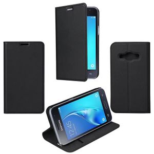 SWISSCHARGER Etui folio pour Samsung J1 Noir