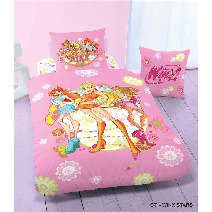 Drap housse 90 x 190 cm WINX STARS   Achat / Vente DRAP   DRAP