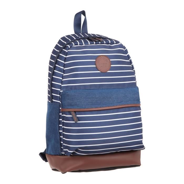 TEDDY SMITH Sac à Dos - 1 Compartiment - 29 cm - Bleu - Collège & Lycée - Enfant Garçon / Fille