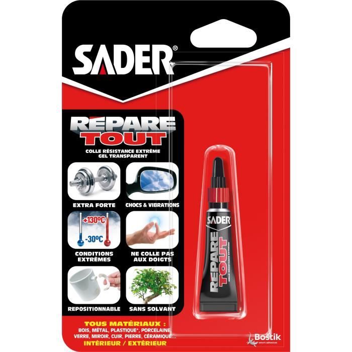 SADER Tube Colle Multi usage Repare Tout Gel 5g