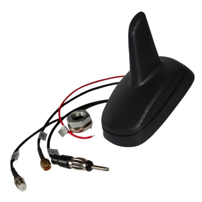 DAB Antenne Auto Shark Design Dach-Antenne DAB+ FM Aktiv 2x Fakra Ans, 60,89