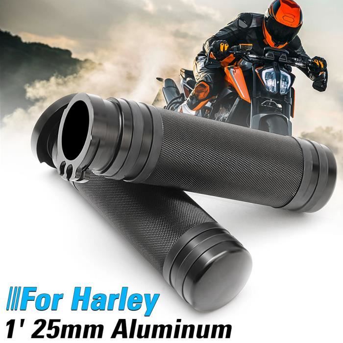 1 Guidon De Moto 25mm Harley Pour Sportster Bobber Poignées Cruiser Paire CsQBrohxtd