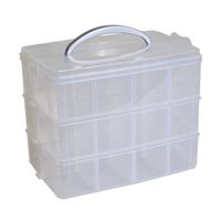 BOITE - MALLETTE Boîte de rangement en plastique 23 x 15,6 x 18,5 c BOITE - MALLETTE Boîte de rangement en plastique 23 x 15,6 x 18,5 c
