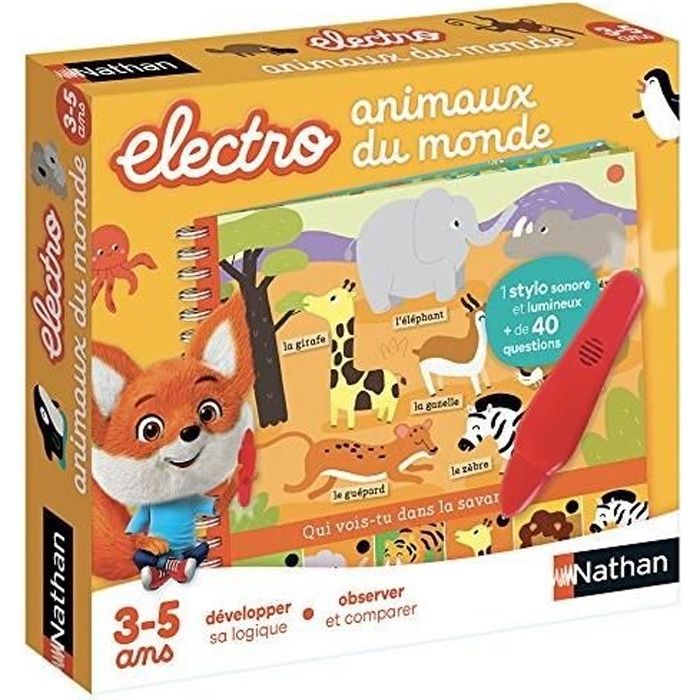 NATHAN Petit Electro - Animaux du Monde NEW PACK