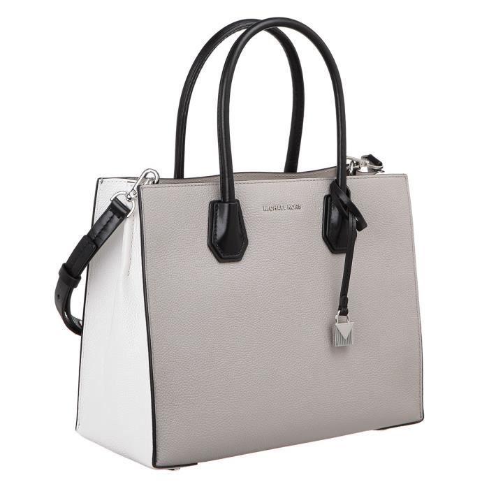 MICHAEL KORS Sac a main MERCER 30S7SM9T3L LG CONV TOTE Gris Femme