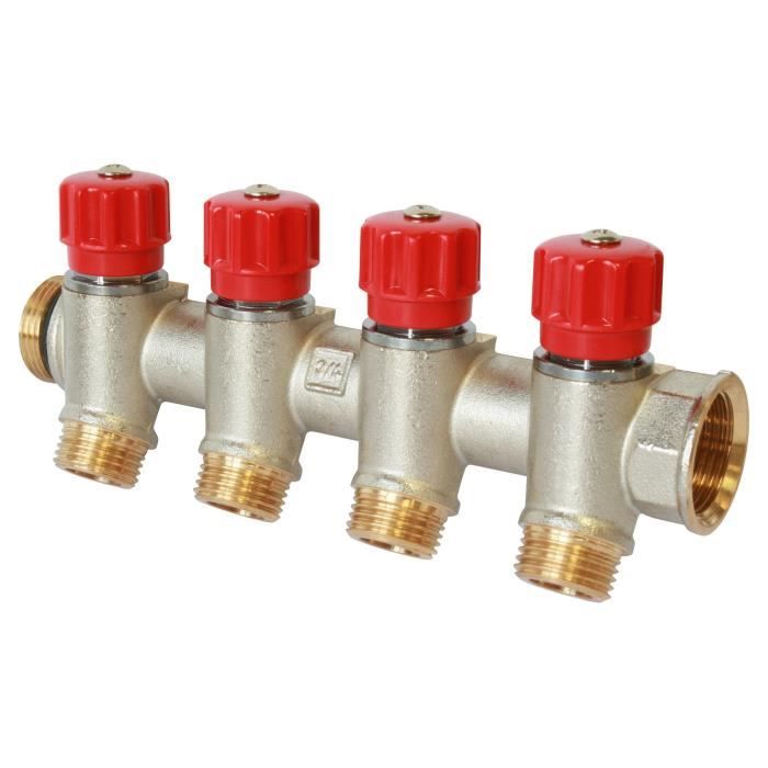 SOMATHERM Collecteur Sanitaire - Mini-Vannes à Clapets - Auto-Etanche - Indexable Mâle Femelle 1\