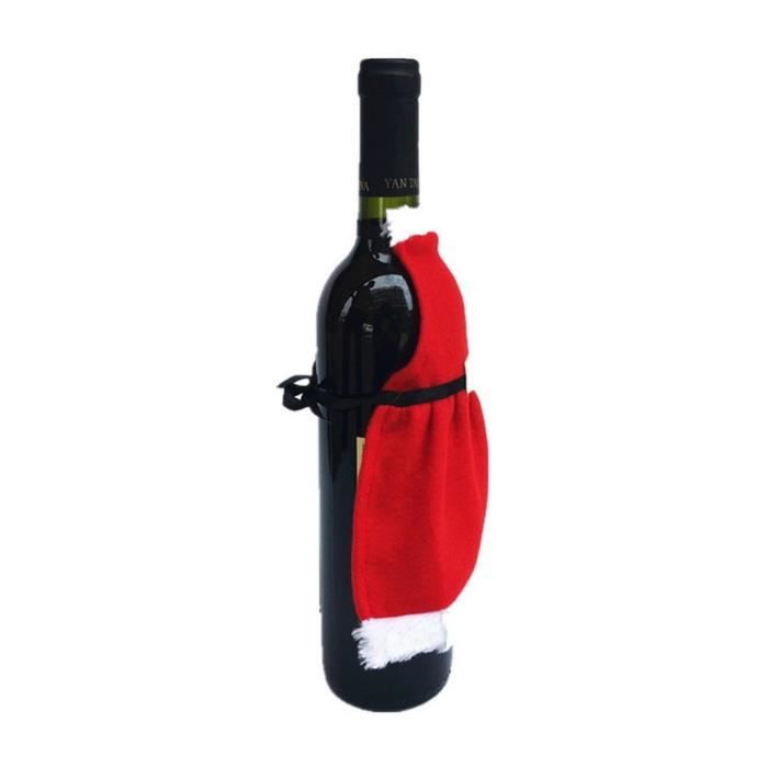 noël déguisement accessoire housse couverture pour bouteille de vin