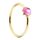 Bague cristal violet Swarovski Plaqué Or N993 5…