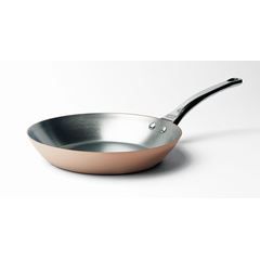 DE BUYER Poêle ronde cuivre Prima Matera induction - Ø 28 cm - Orange et gris - Tous feux dont induction