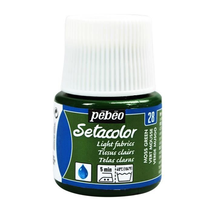 Peinture Tissu Setacolor Tissus Clairs Vert Mou Achat Vente