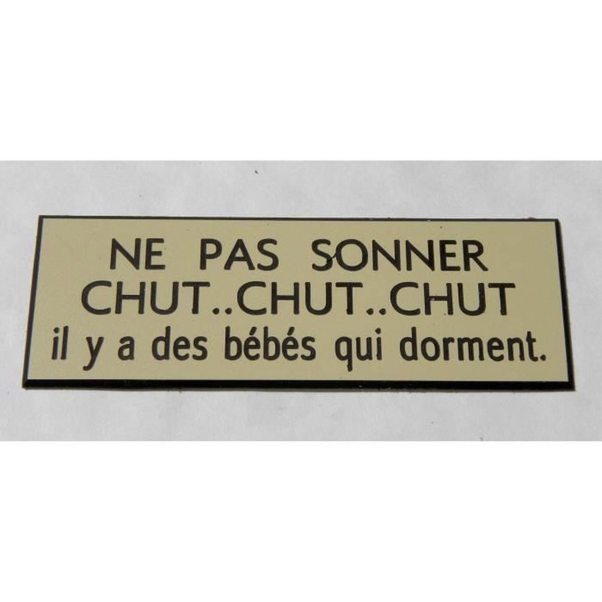 Plaque Gravee Ne Pas Sonner Chut Chut Dekoracje Szyldy I Tabliczki Il Y A Bebe Qui Dort Ft 70x0 Mm btravel Ge