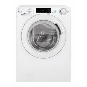 LAVE-LINGE SÉCHANT Candy GVSW 486T-5-S, Charge avant, Autonome, Blanc