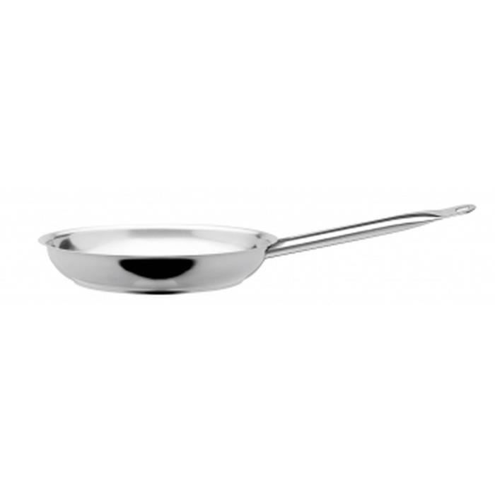 ARTAME Poêle en inox - Ø 28 cm - Gris argenté