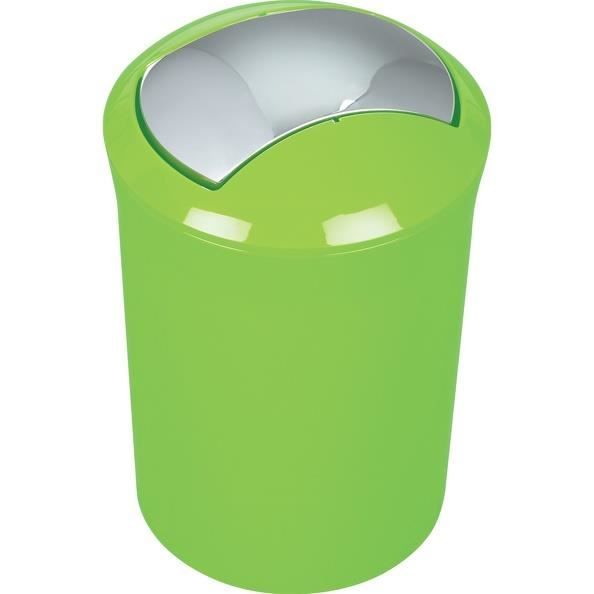 SYDNEY Poubelle salle de bain - 30x19x19cm - Vert kiwi