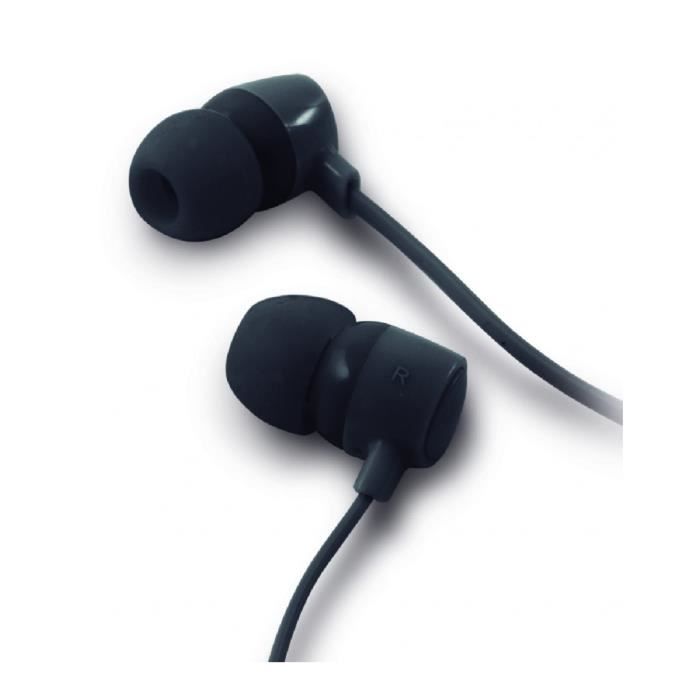 KSIX Go&Play Ecouteurs intra-auriculaire filaire avec micro intégré - Noir