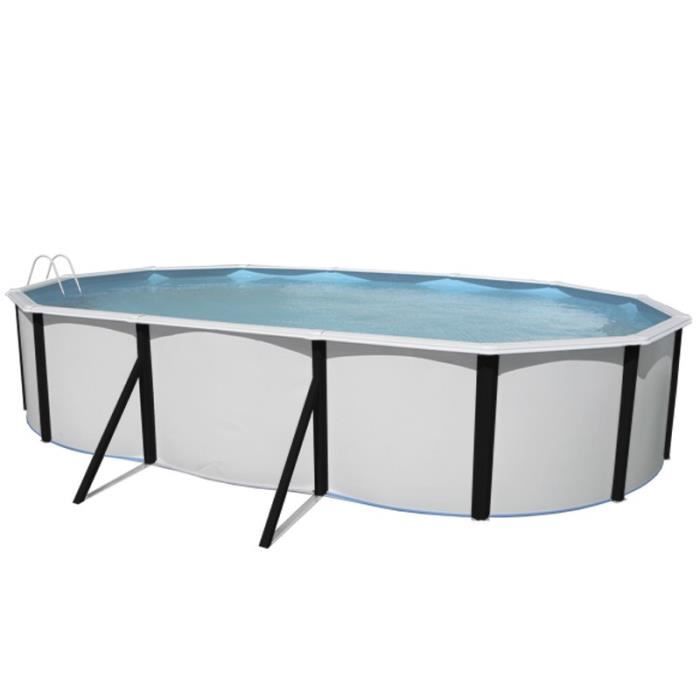 ELEGANCE Piscine ovale en acier 640x366x120cm