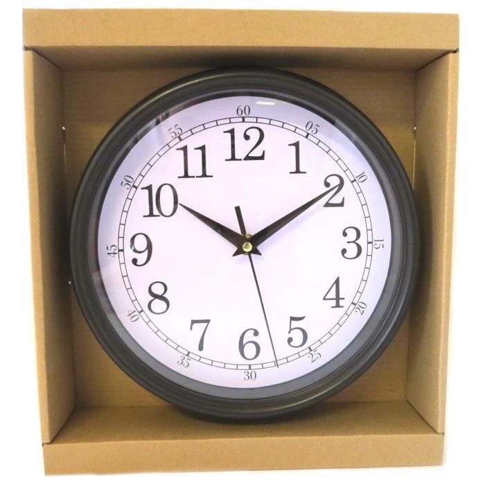 Horloge Murale Vintage Noire Xl 70 Cm Station Meteo Avis Et