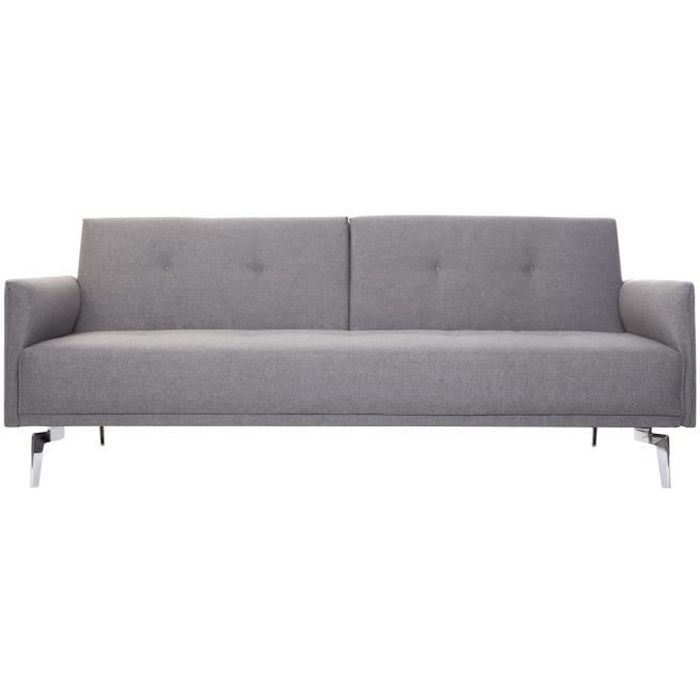 Miliboo Canapé Convertible Design Gris Clair Achat Vente
