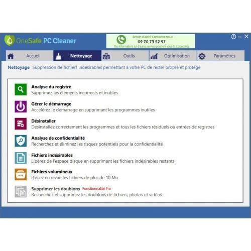 OneSafe PC Cleaner 6 (Code STEAM en tél&2