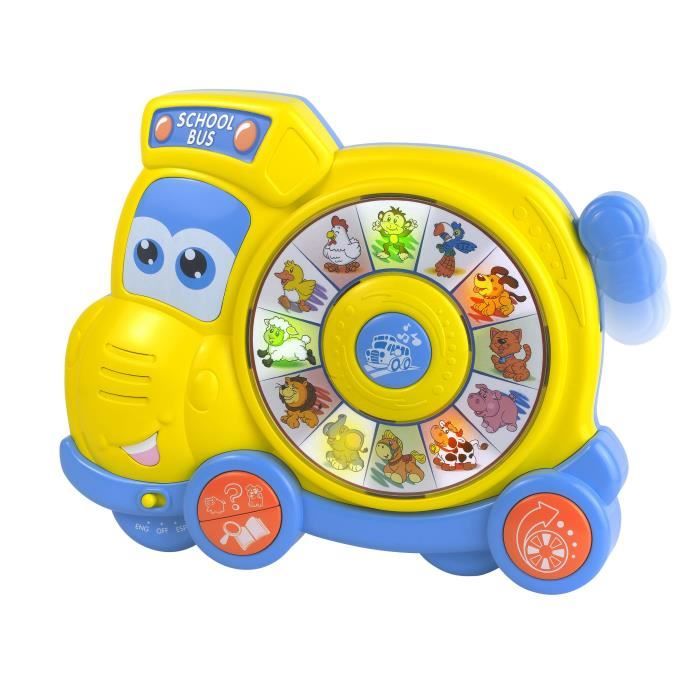 HAPPY KID Bus Intéractif - Tourne et Apprend - 18 mois
