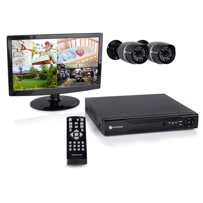 camera de surveillance filaire avec ecran