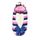 Co-Zees Chaussons Sherpa Femme Imprimés à Rayures
