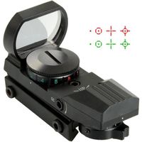 CORNE DE CHASSE 1Pcs Noir Tactique Réflexe Holographique 4-Viseur CORNE DE CHASSE 1Pcs Noir Tactique Réflexe Holographique 4-Viseur