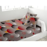 PARURE DE DRAP Parure de drap en coton 57 fils ACIDULE taupe, par PARURE DE DRAP Parure de drap en coton 57 fils ACIDULE taupe, par