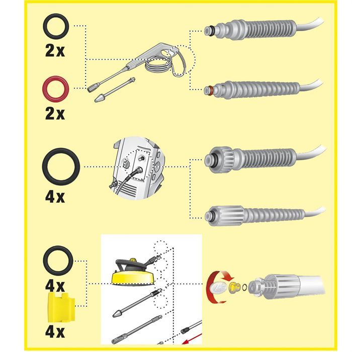 Joints toriques de rechange Karcher Achat / Vente access. haute