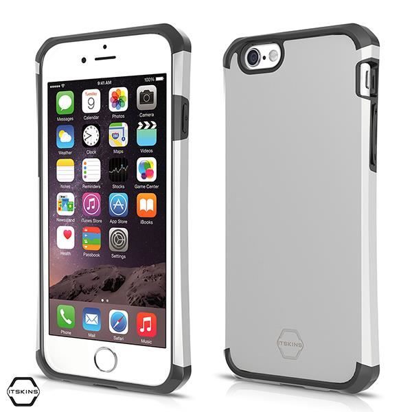 IT SKINS Coque arrière évolution metallic - iPhone 6+ - Argent