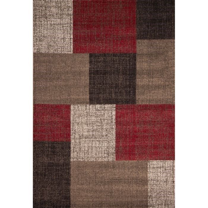 Tapis moderne 200x290 Rouge   Tapis moderne en 100% polypropylène