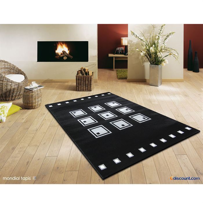 EMILY Tapis 755 noir/gris 200x290cm   Achat / Vente TAPIS EMILY Tapis