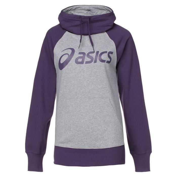ASICS Sweat à Capuche Knit Hoodie - Femme - Bleu