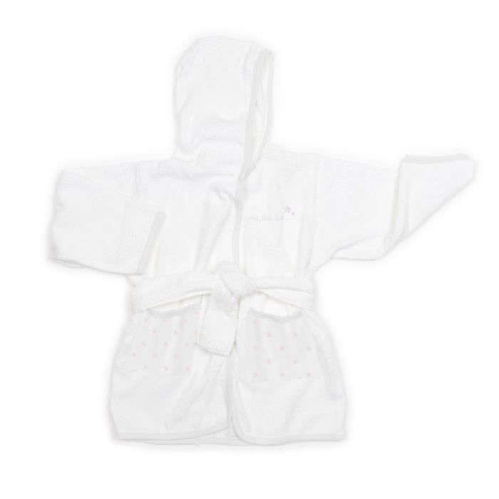 ABSORBA Peignoir Chut bébé dort - 100% coton - Rose