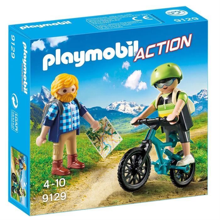 Playmobil - Nouveaute 2018 - Randonneur et cycliste - 9129
