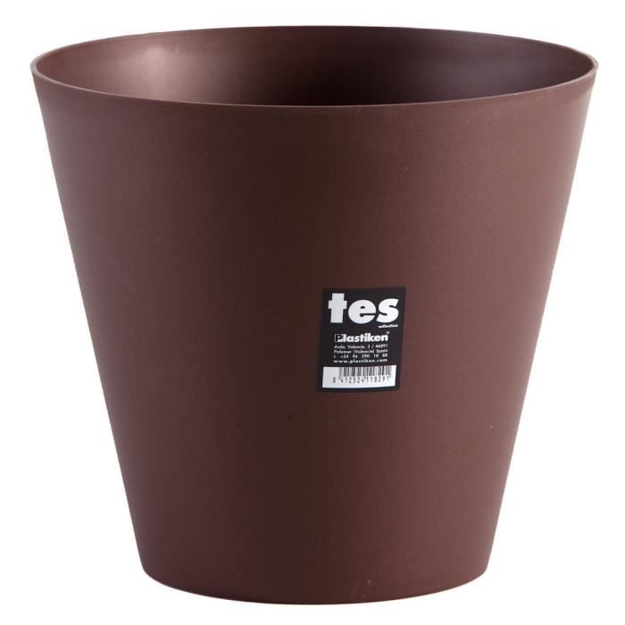 PLASTIKEN Pot de fleurs cône Tes 26 cm - Bronze