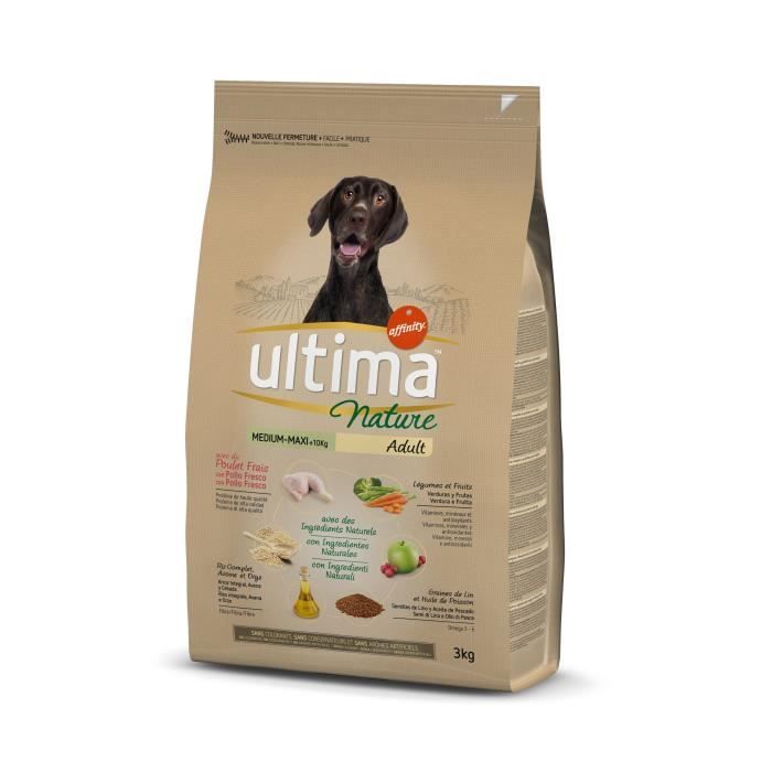 ULTIMA Nature Adulte Medium Maxi Agneau Maxi Poulet 3kg