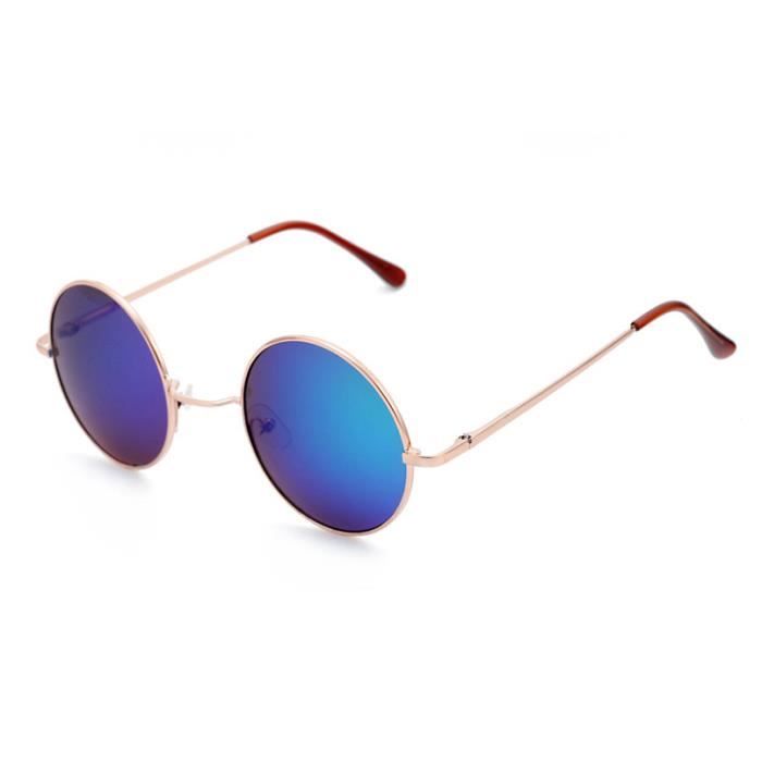 Femmes Carré Hommes Vintage Lunettes Soleil Ronde De nOPwk0